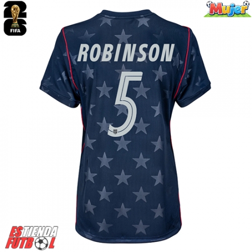 Estados Unidos Antonee Robinson #5 Segunda Equipación Mujer Mundial 2026 Manga Corta
